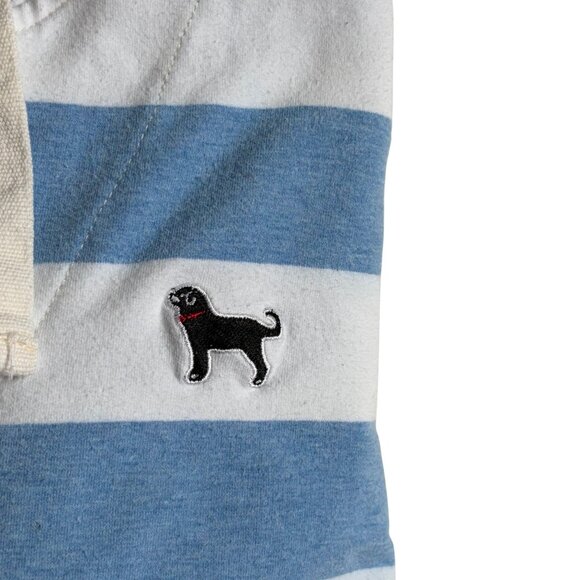 The Black Dog Blue & White Striped Pullover Hoodie Sweatshirt - Size XL - Picture 5 of 8